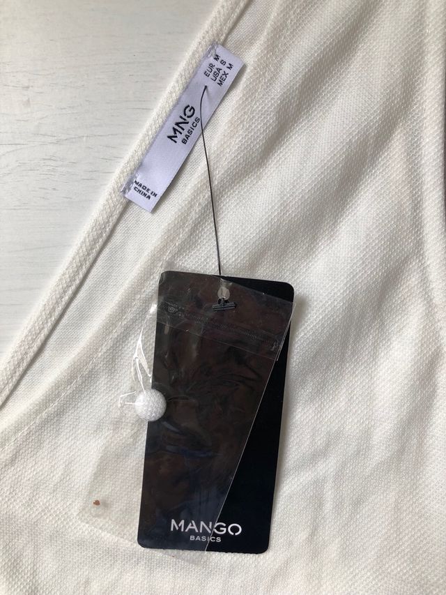 Vestido blanco Mango