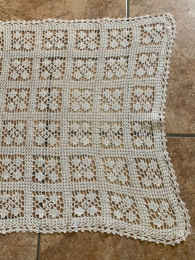 Runner vintage ad uncinetto