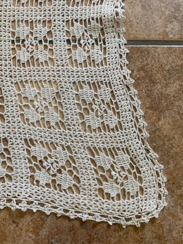 Runner vintage ad uncinetto