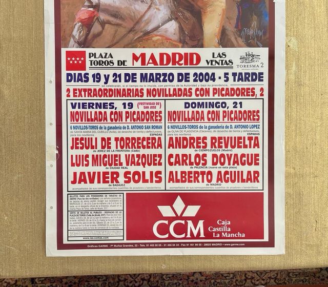 CARTEL DE TOROS DE MADRID, 19 y 21/3/2004.