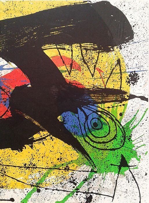 JOAN MIRO- LITOGRAFIA ORIGINAL. PAS DE TITRE.