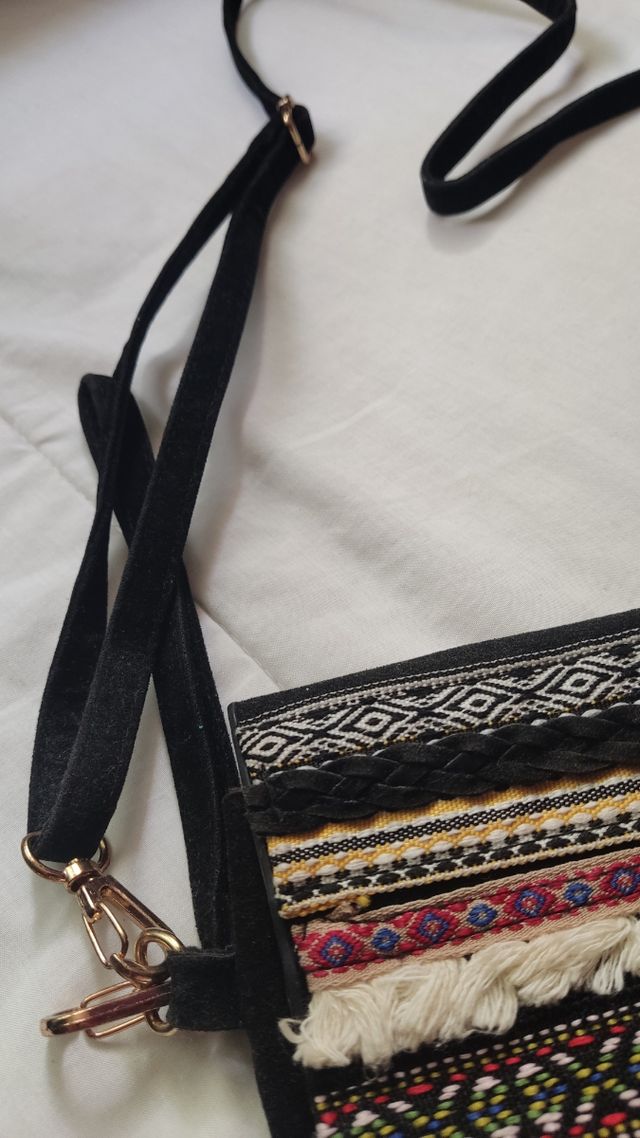 Bolso hippie negro
