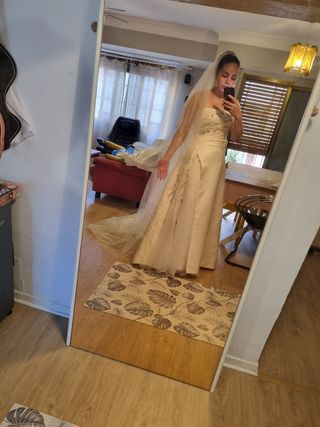 Vestido Novia Corto segunda mano en WALLAPOP
