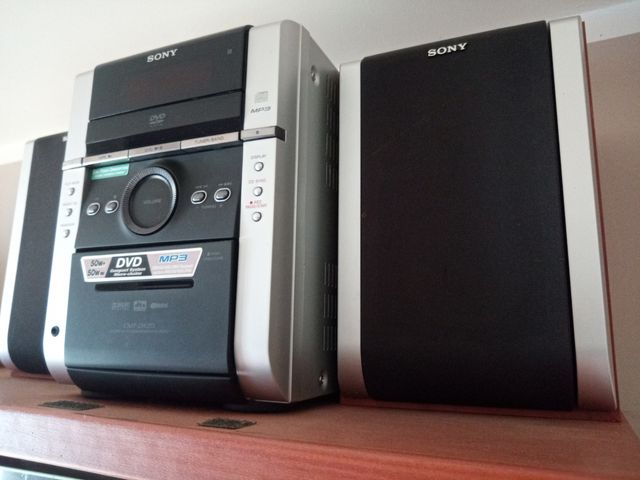 Mini-rede Sony Hi-Fi com DVD