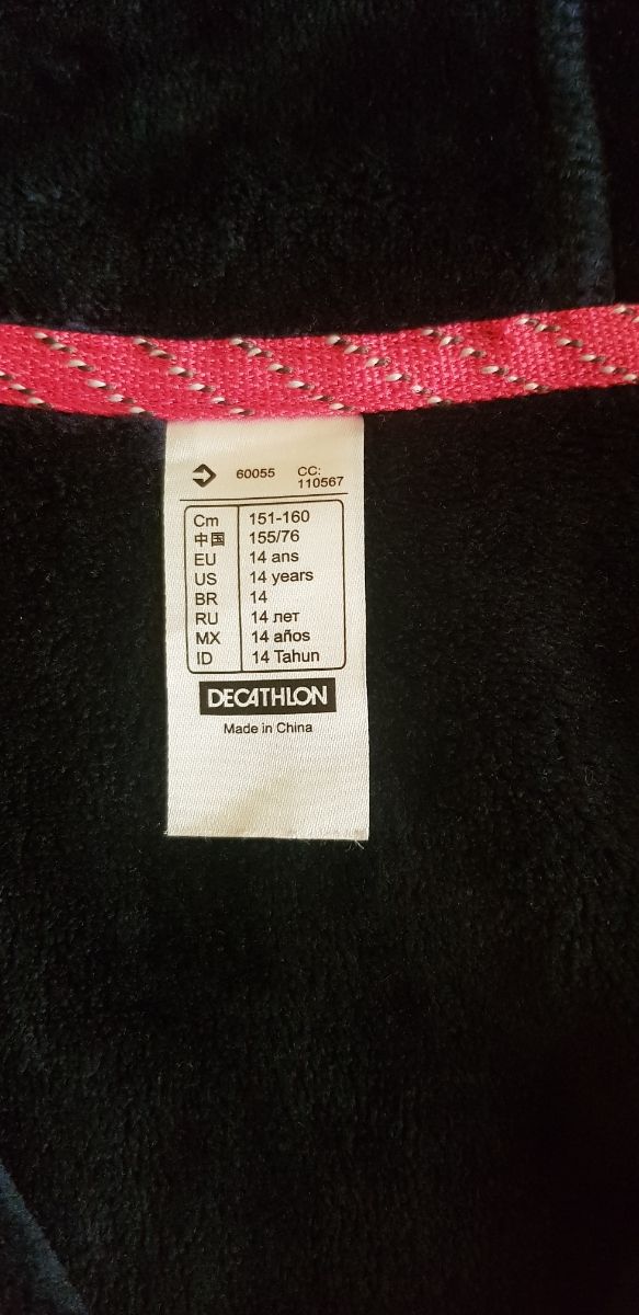 Talla 14 años. Chaqueta polar calida Quechua