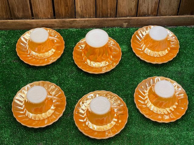 JUEGO DE CAFÉ Y AZUCARERO ANCHOR HOCKING AÑOS 50