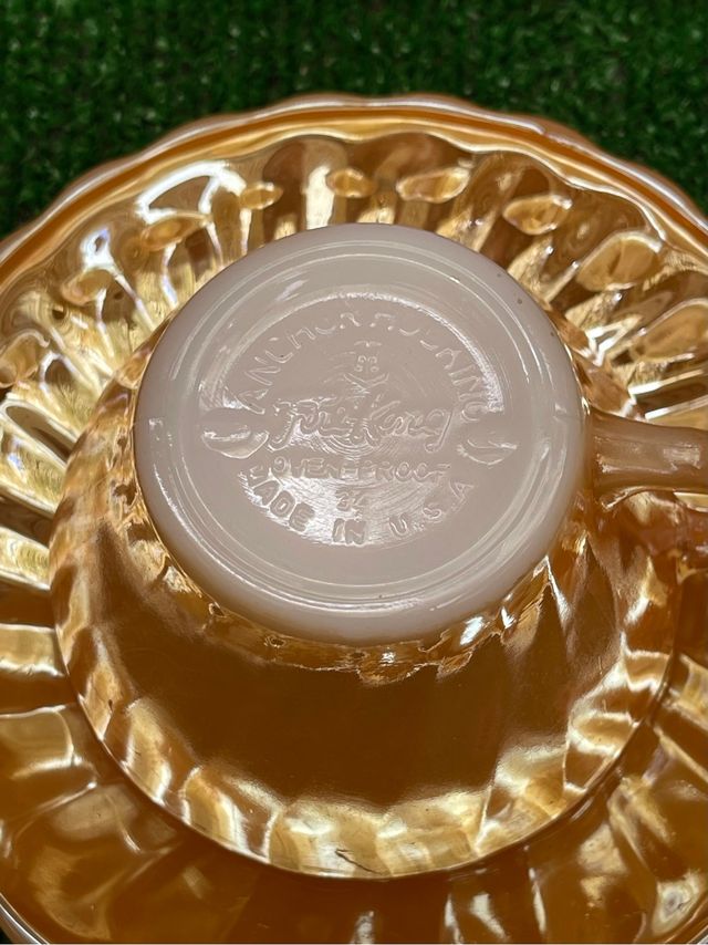 JUEGO DE CAFÉ Y AZUCARERO ANCHOR HOCKING AÑOS 50