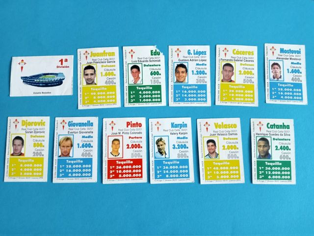 Cromos Real Club Celta 00/01