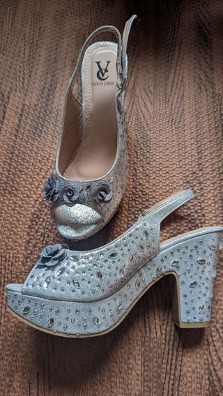 Zapatos de novia de plataforma de segunda mano en WALLAPOP