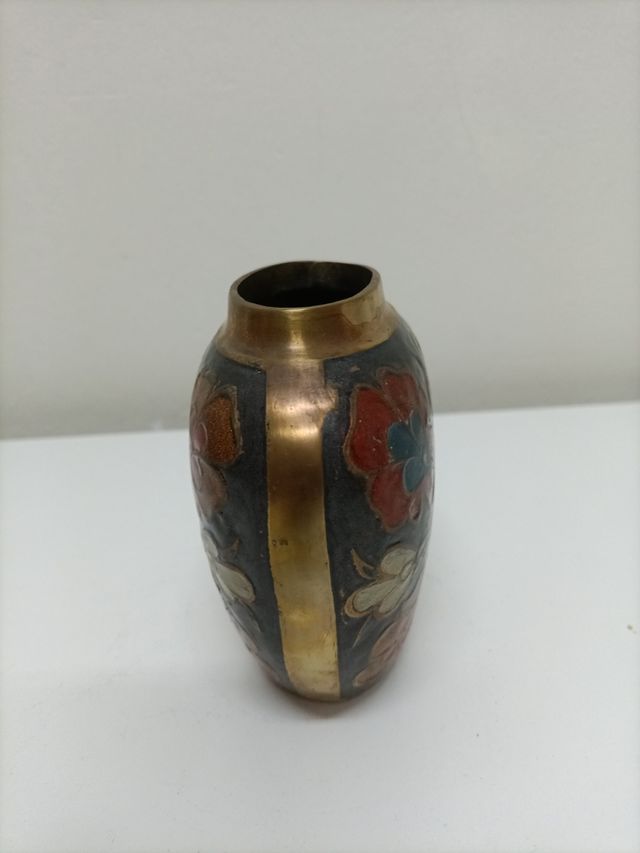 Jarrones bronce esmaltados 2ud