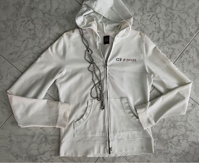 Giacca felpa bianca estiva