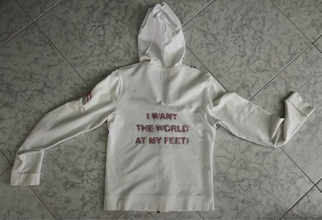 Giacca felpa bianca estiva