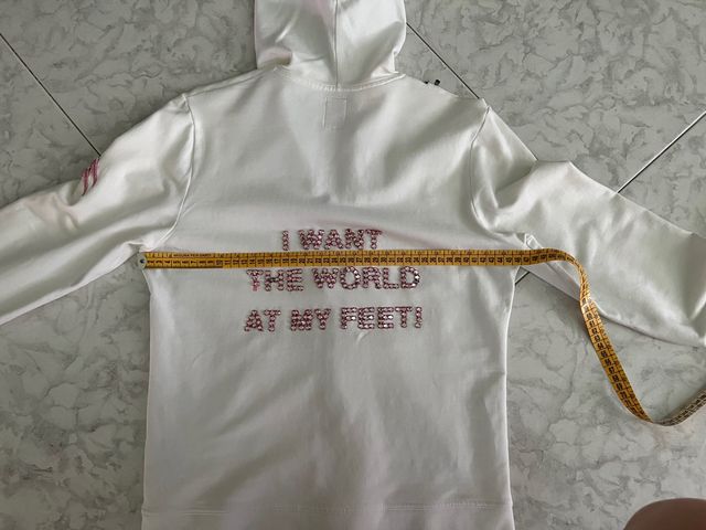 Giacca felpa bianca estiva