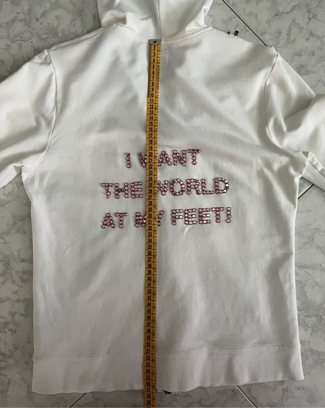 Giacca felpa bianca estiva