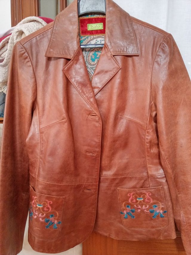 chaqueta de cuero