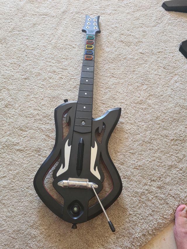 xbox 360 guitar hero warriors of rock guitar