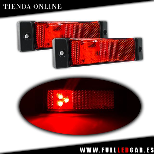GALIBOS LED TRASEROS ROSO 12V 24V 2 UNIDADES