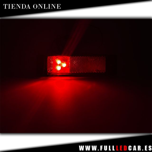 GALIBOS LED TRASEROS ROSO 12V 24V 2 UNIDADES