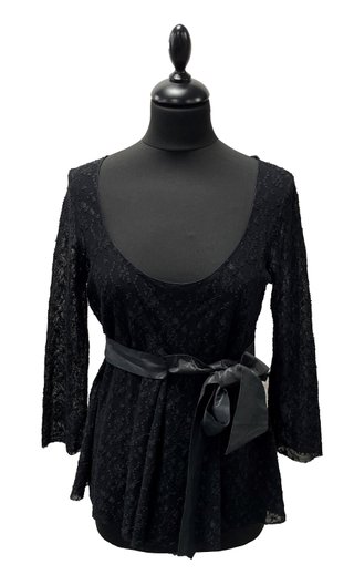 Camisa negra manga larga