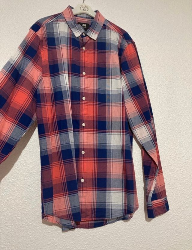 Camisa Cuadros H&M Talla S