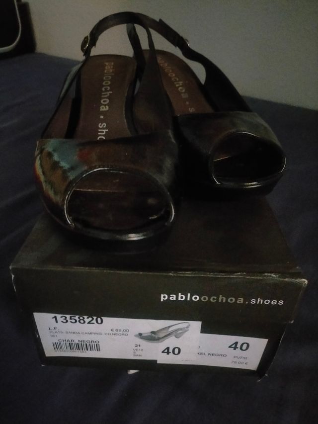 zapato destalonado topolino charol