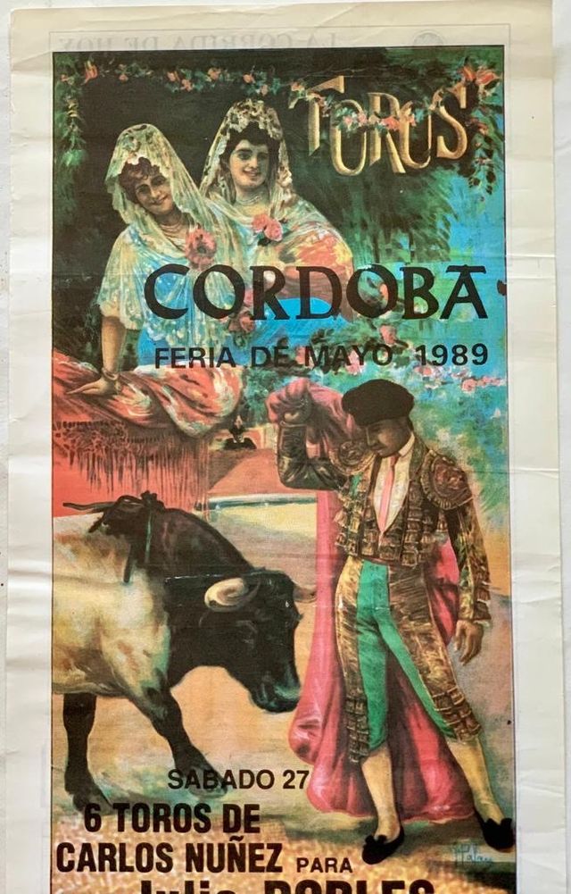 CARTEL DE TOROS DE CORDOBA, 27/5/1989.