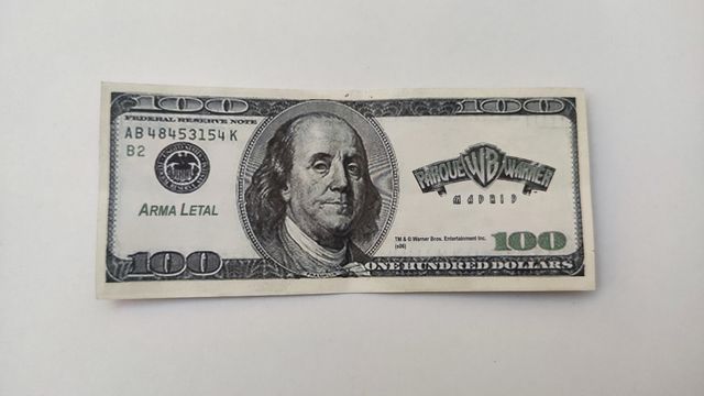 Banconota Parque Warner Lethal Weapon 2015 originale