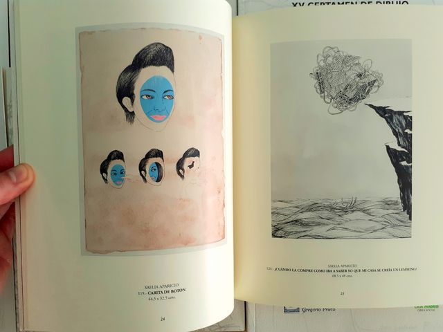 13 catálogos CERTAMEN DIBUJO GREGORIO PRIETO