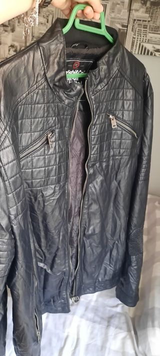 Chaqueta para hombre cuero de segunda mano en WALLAPOP