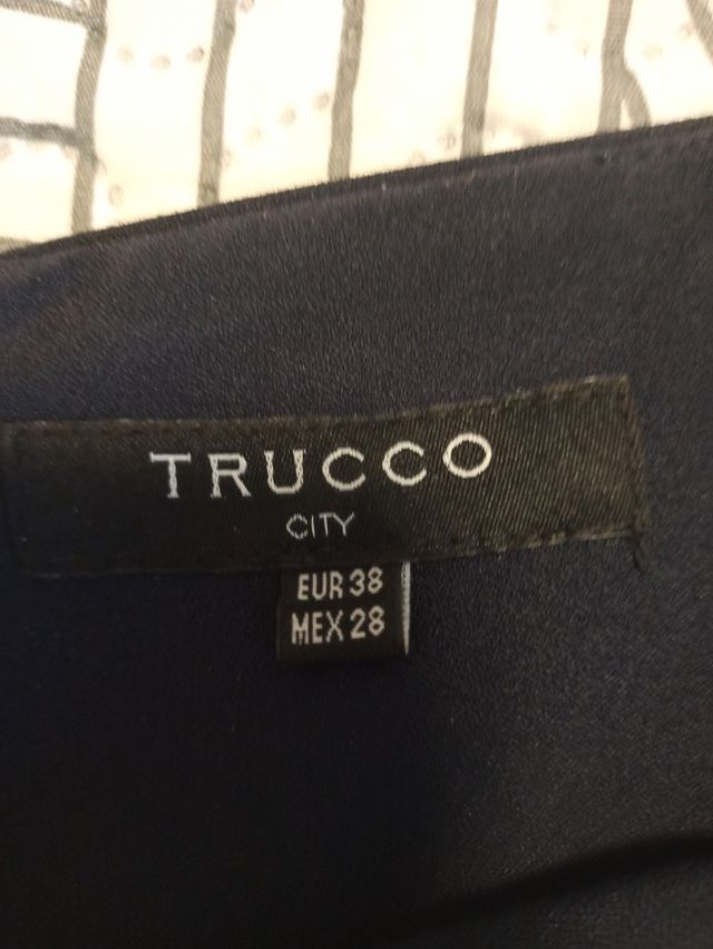 Falda azul marino talla38