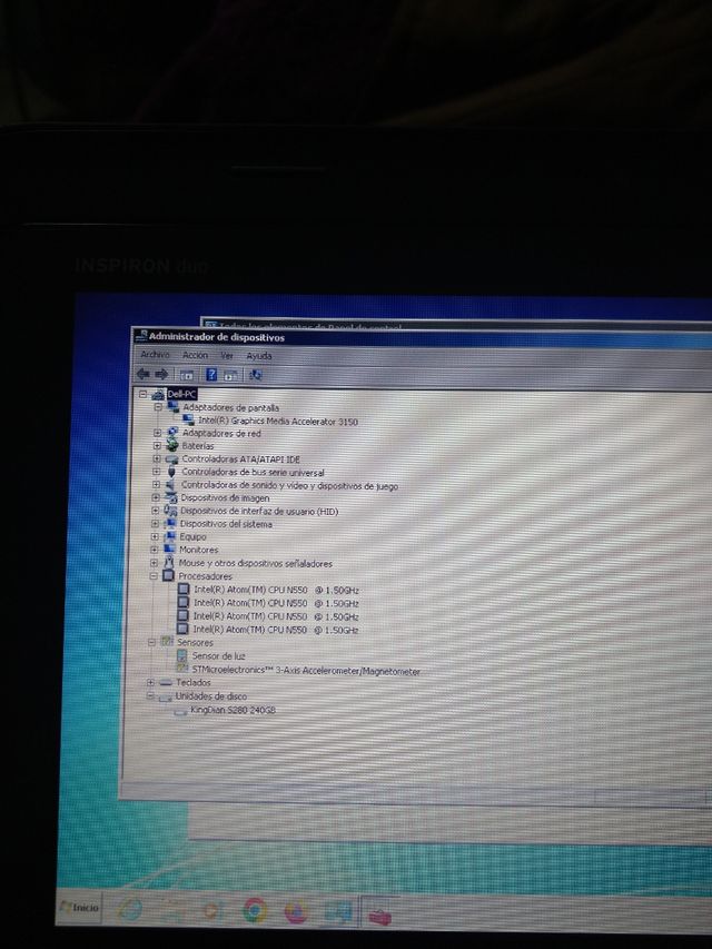 Portátil Dell pantalla táctil