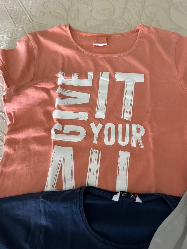 Lote 4 camisetas niña talla 10