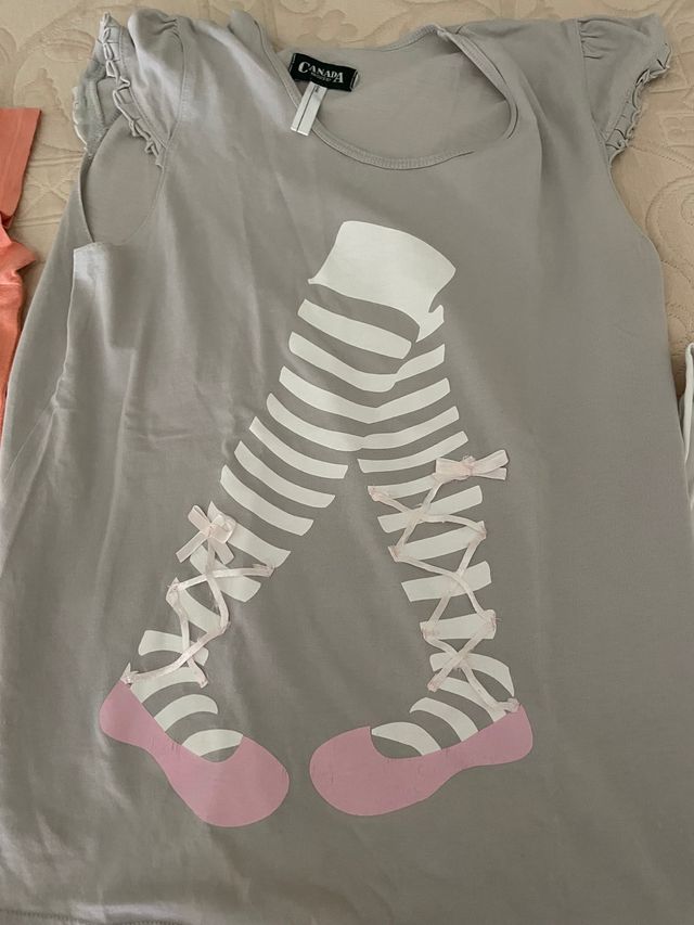 Lote 4 camisetas niña talla 10