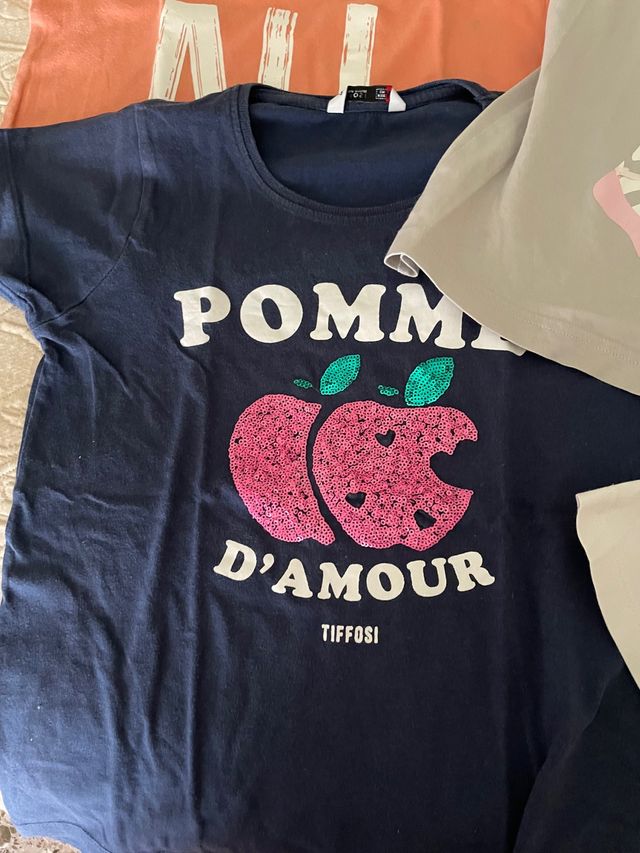 Lote 4 camisetas niña talla 10