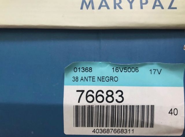 Zapatos de tacón negros nuevos Mary paz.