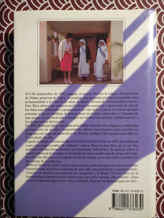 Libro Biografia Madre Teresa , de Kathryn Spink