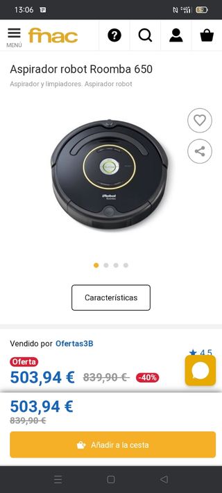 Aspirador Roomba 650 de segunda mano en WALLAPOP