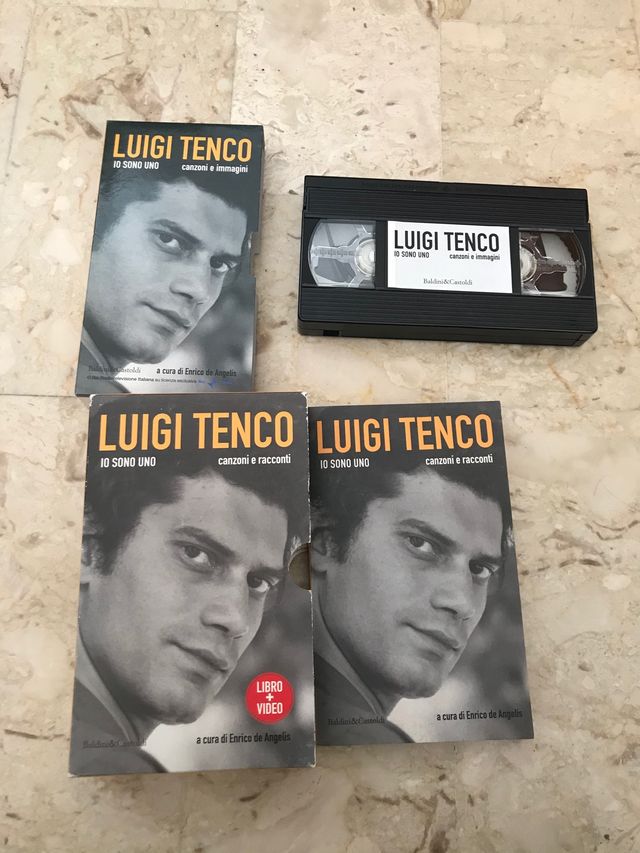Vhs e libro Luigi Tenco