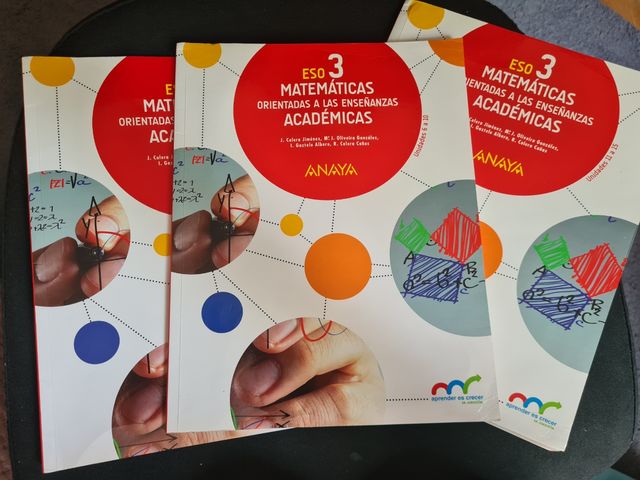 Libros matemáticas académicas 4° de la eso