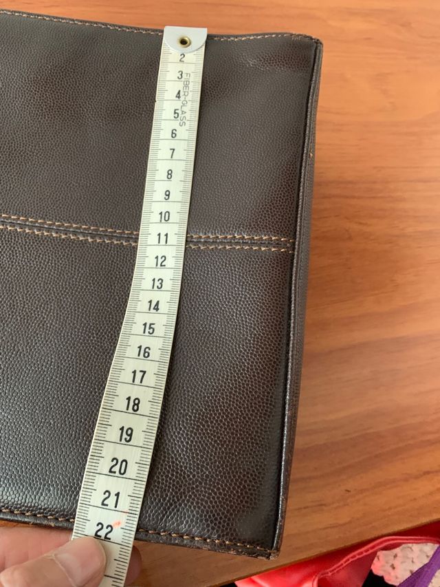 Bolso de  piel marron