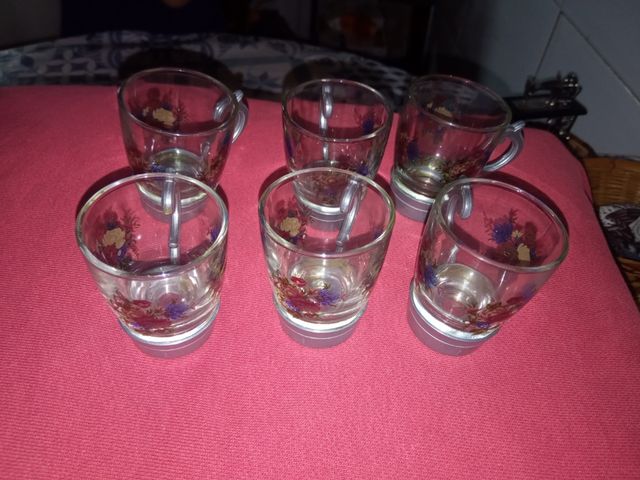 Juego de 6 vasitos de adorno de licor