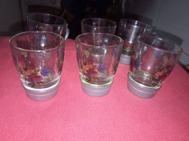 Juego de 6 vasitos de adorno de licor