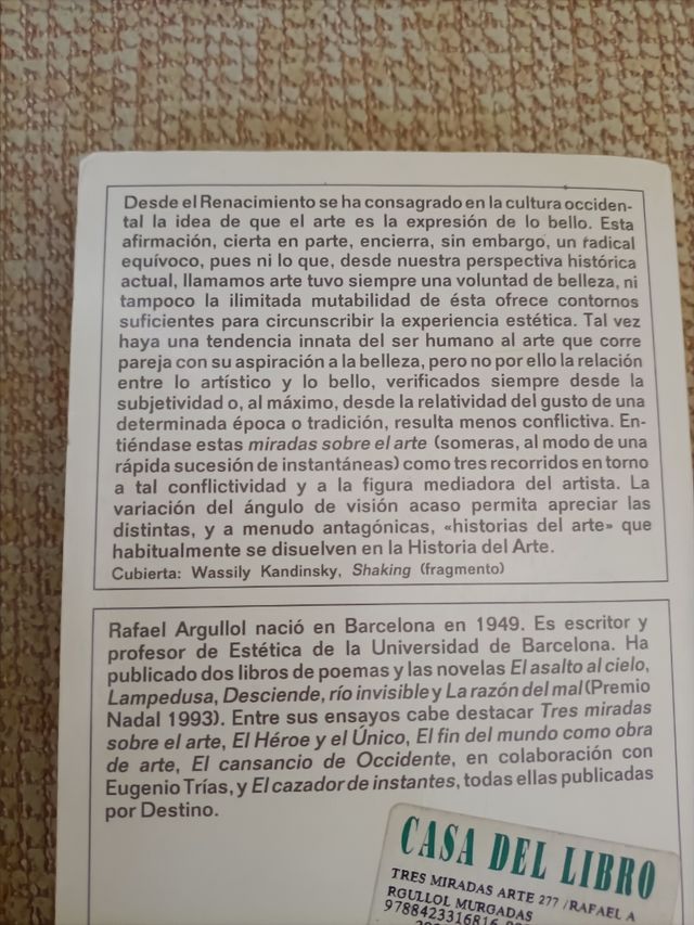 Tres miradas sobre el arte