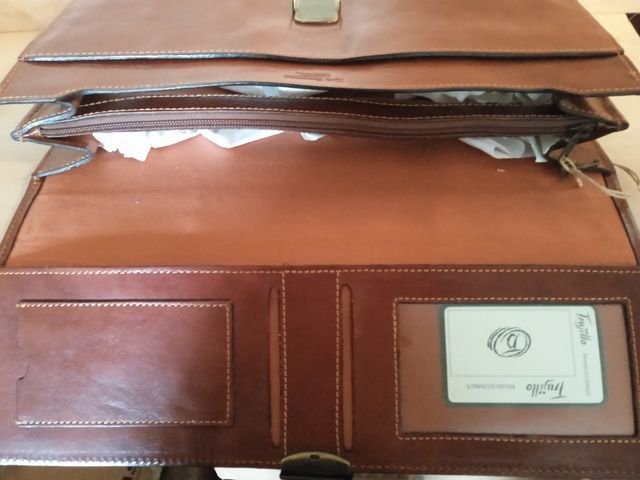 maleta portafolio piel nueva