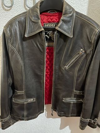 Chaqueta para hombre cuero de segunda mano en WALLAPOP