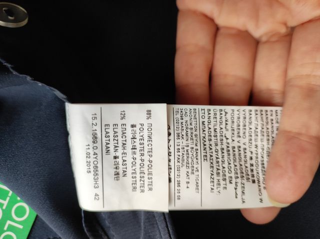 Pantalón marino Benetton