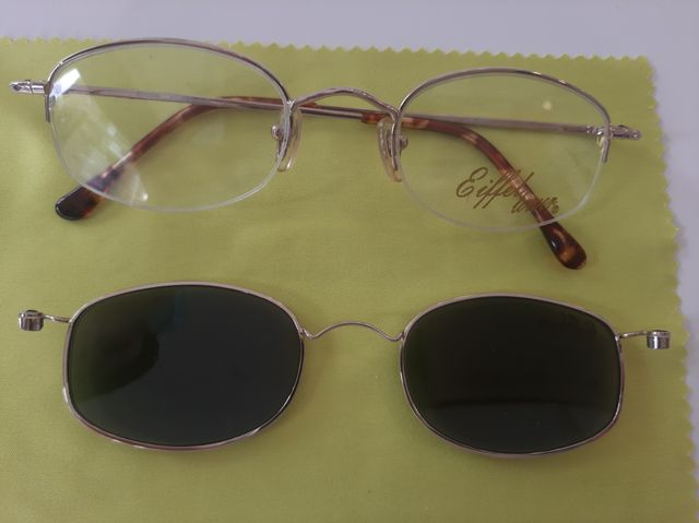 Gafa metálica con suplemento sol