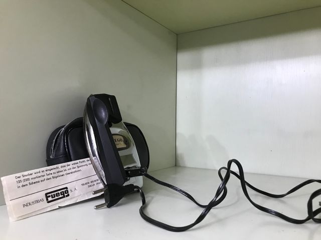 Plancha de viaje vintage fuego