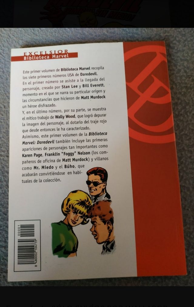 Cómic Daredevil. Biblioteca Marvel.