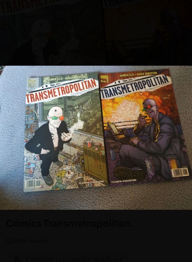 Cómics Transmetropolitan.